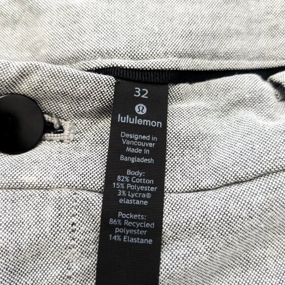 Lululemon 32" Commission Short *Qwick Oxford Light Gray M7AFZS - Picture 8 of 11